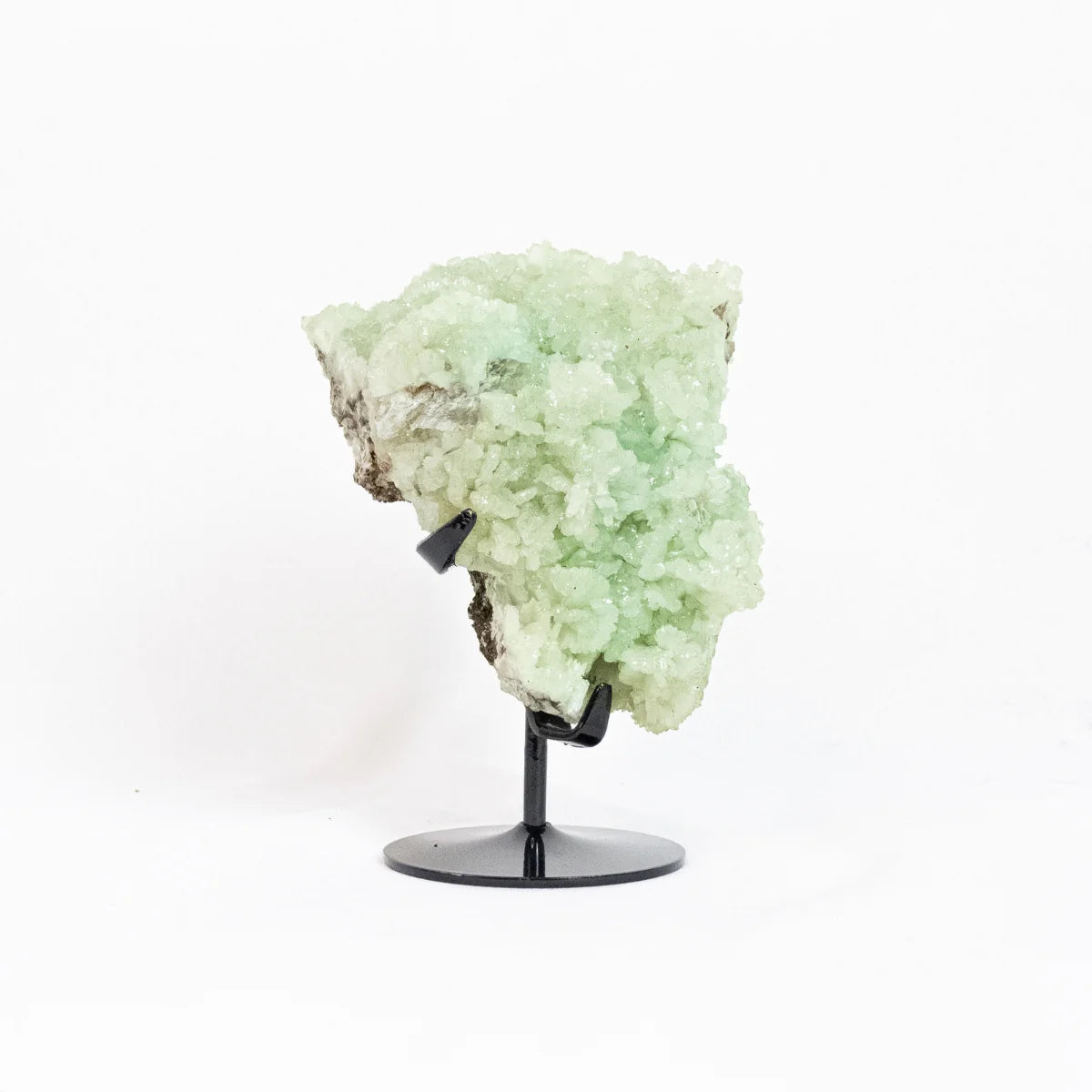 Natural Prehnite Druze on Metal Base (collection) 1.365 kg