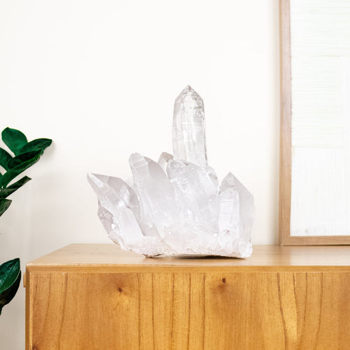 Extra Lemurian Quartz Crystal Druzy 4.456 kg