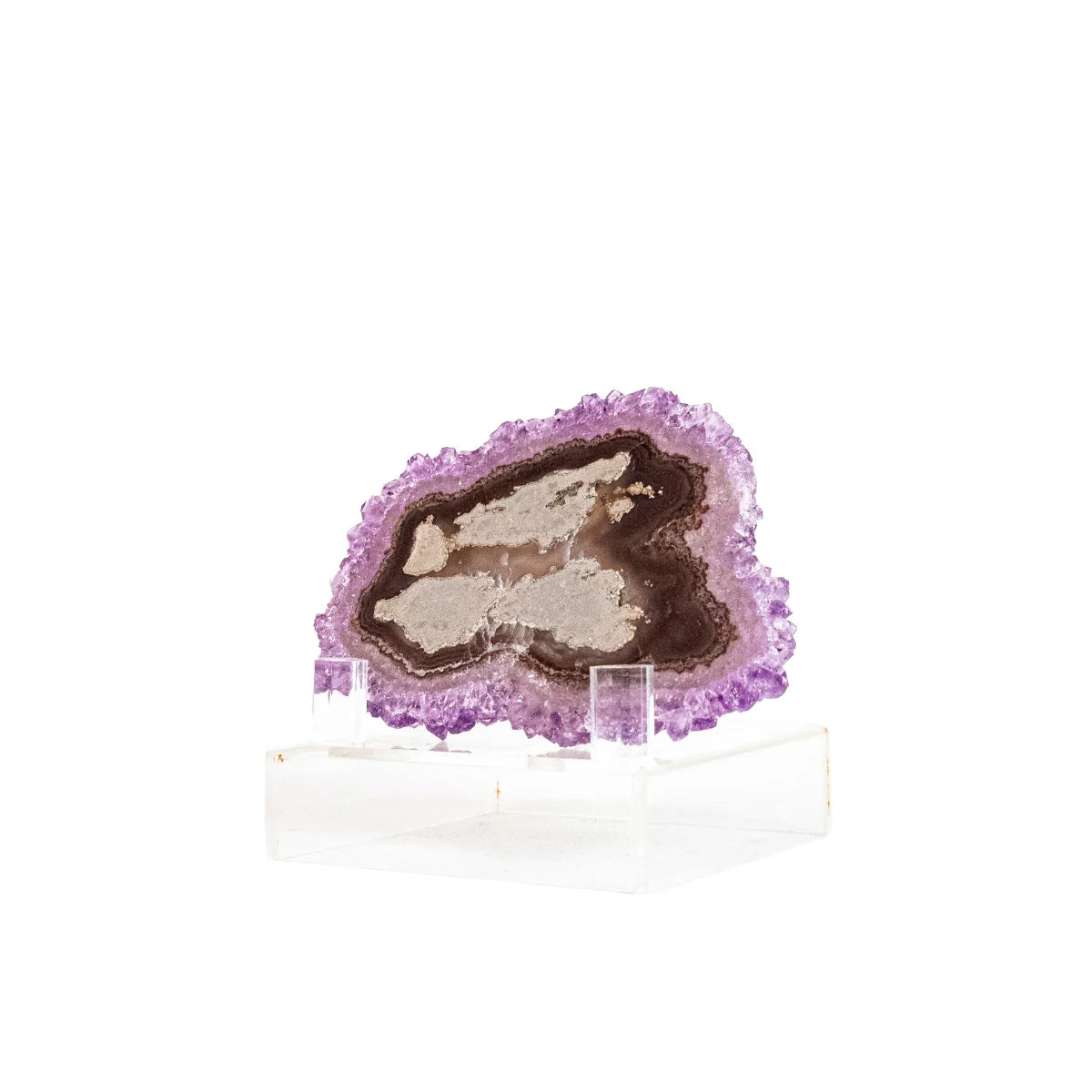 Extra Polished Amethyst Stalactite on Acrylic Base (Collection) 140 grams