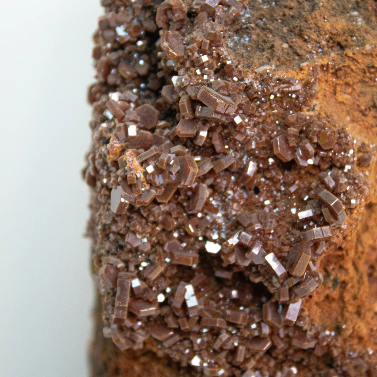 Vanadinite Stone on Wood Base (Collection) 1.747 kg