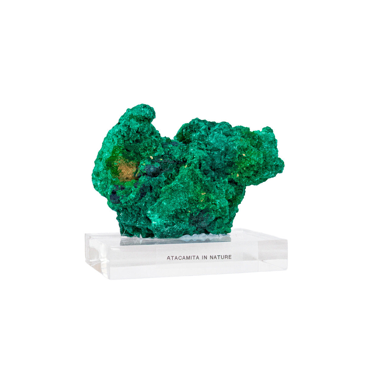 Raw Natural Atacamite Stone on Acrylic Base - Rare Formation (Collection) 547 grams