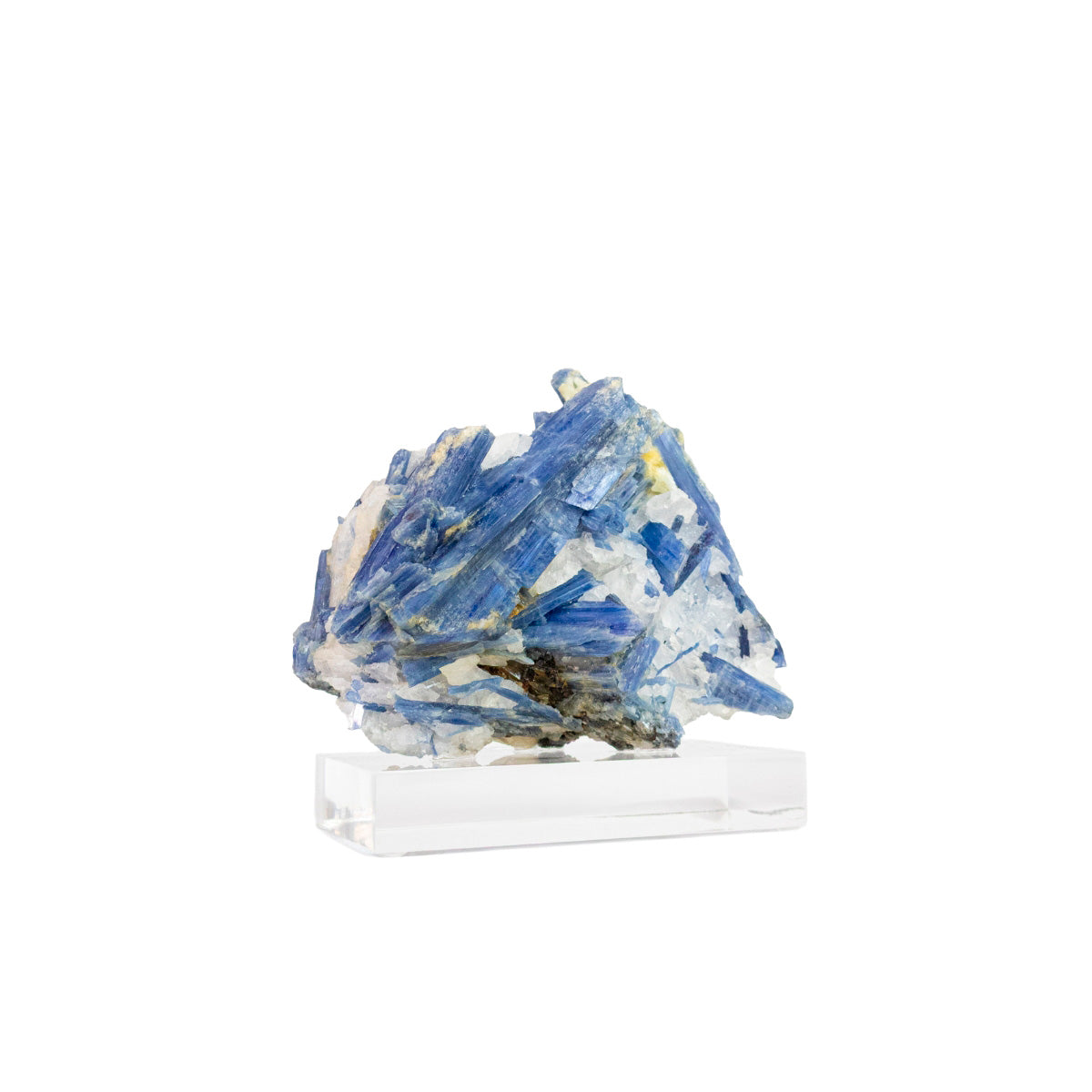 Raw Blue Kyanite Stone on Acrylic Base 1.265 kg