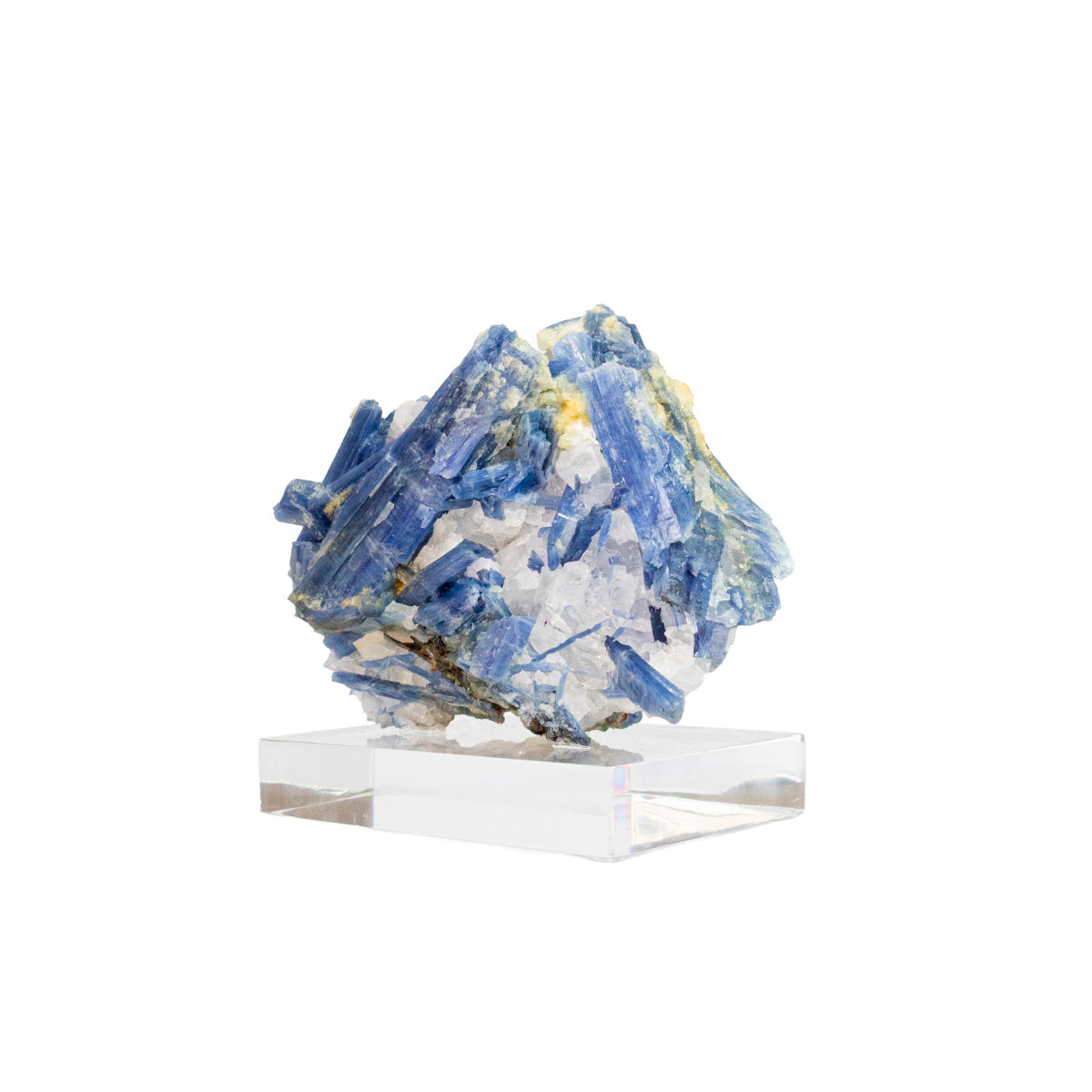 Raw Blue Kyanite Stone on Acrylic Base 1.265 kg