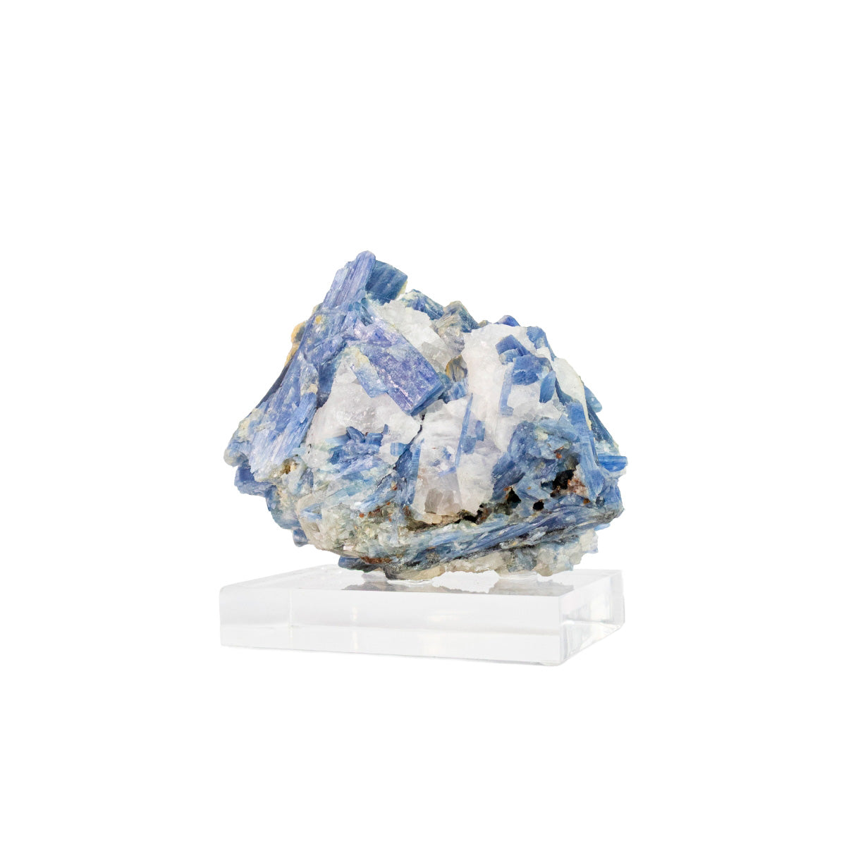 Raw Blue Kyanite Stone on Acrylic Base 1.265 kg