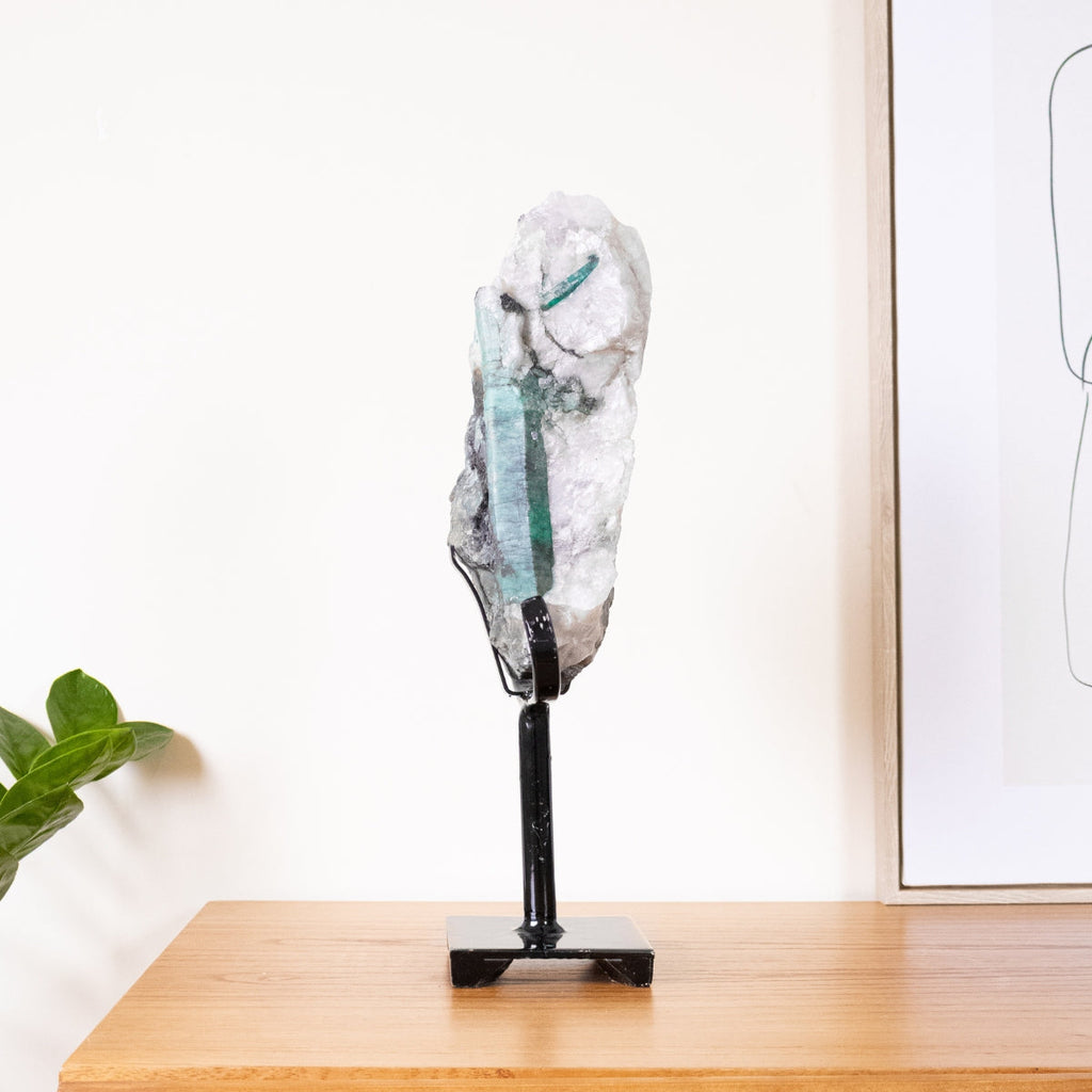 Desert Rose Stone on Black Metal Base 5.829 kg