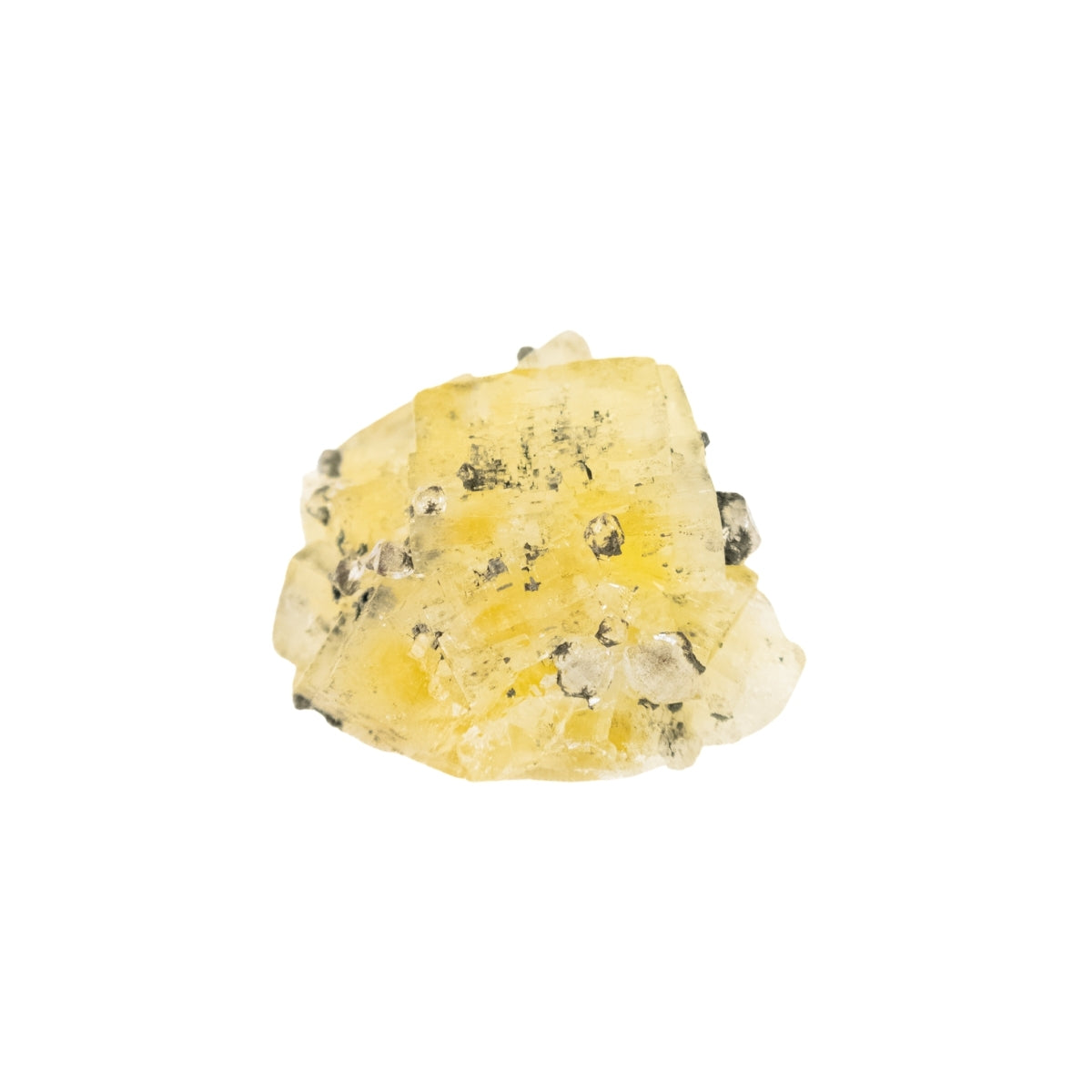 Crystallized Yellow Fluorite Stone (Collection) 64 grams