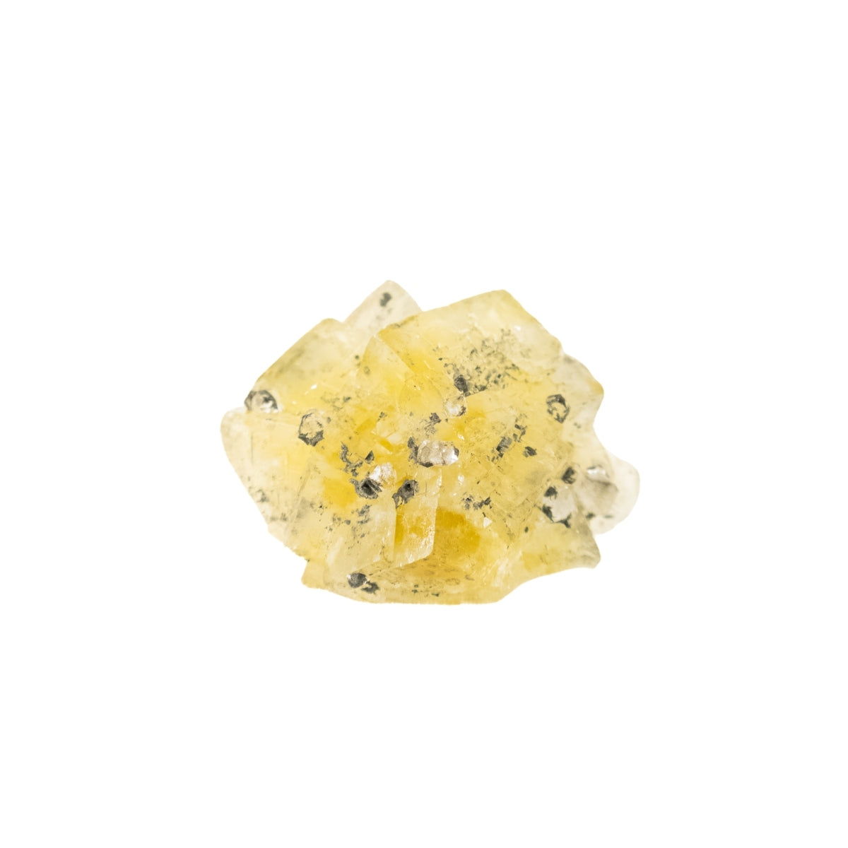 Crystallized Yellow Fluorite Stone (Collection) 64 grams