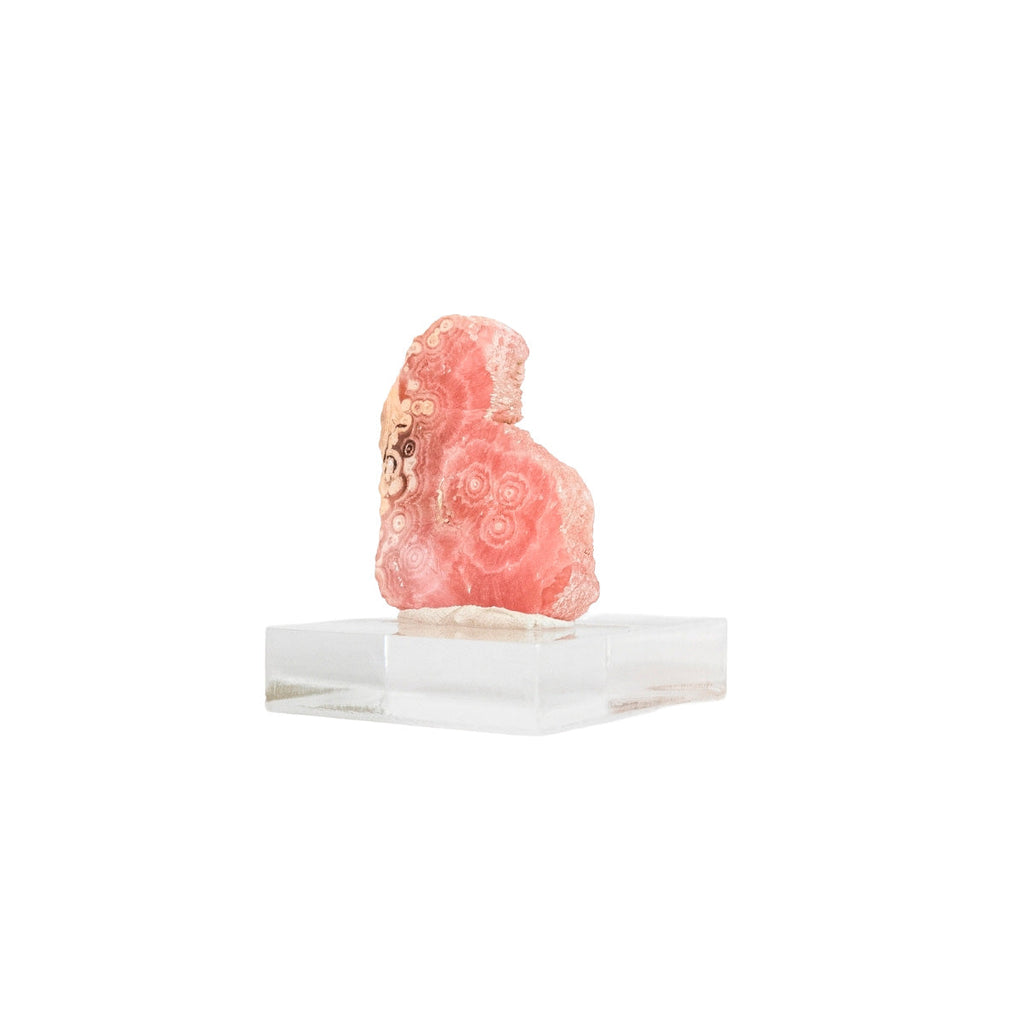 Extra Polished Rhodochrosite Stone on Acrylic Base (Collection) 32 grams