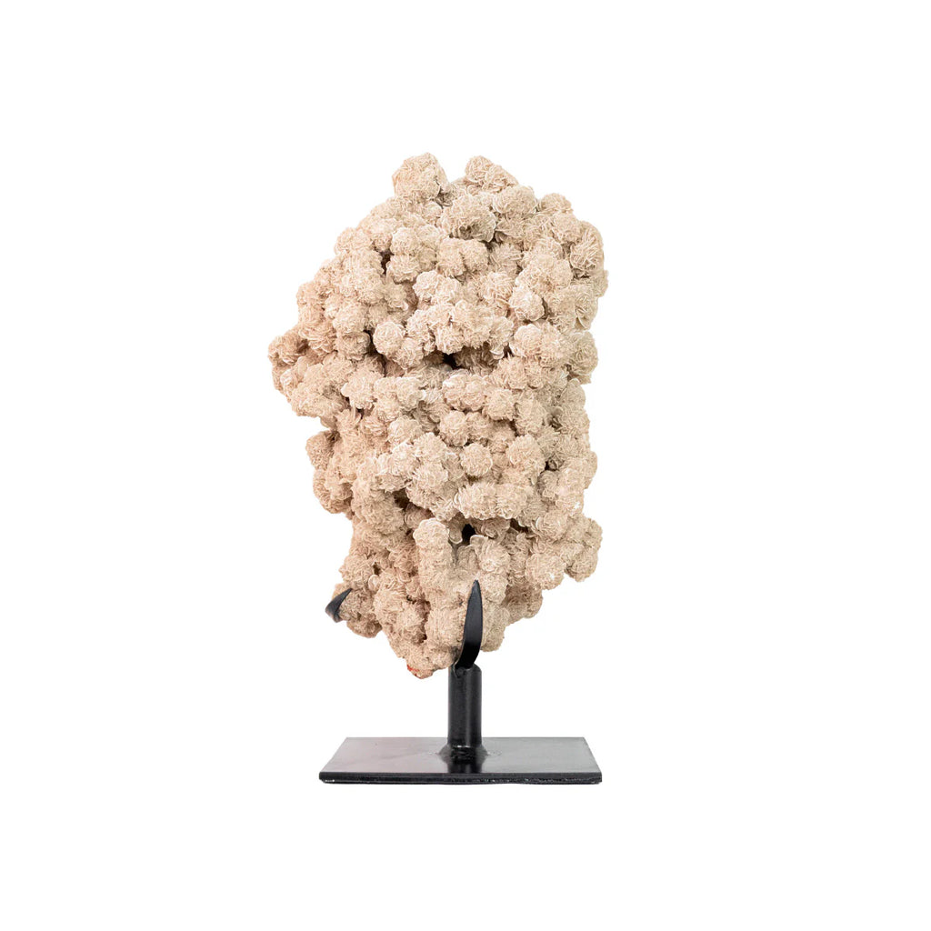 Exclusive Desert Rose Stone Cluster on Black Metal Base 8.250 kg