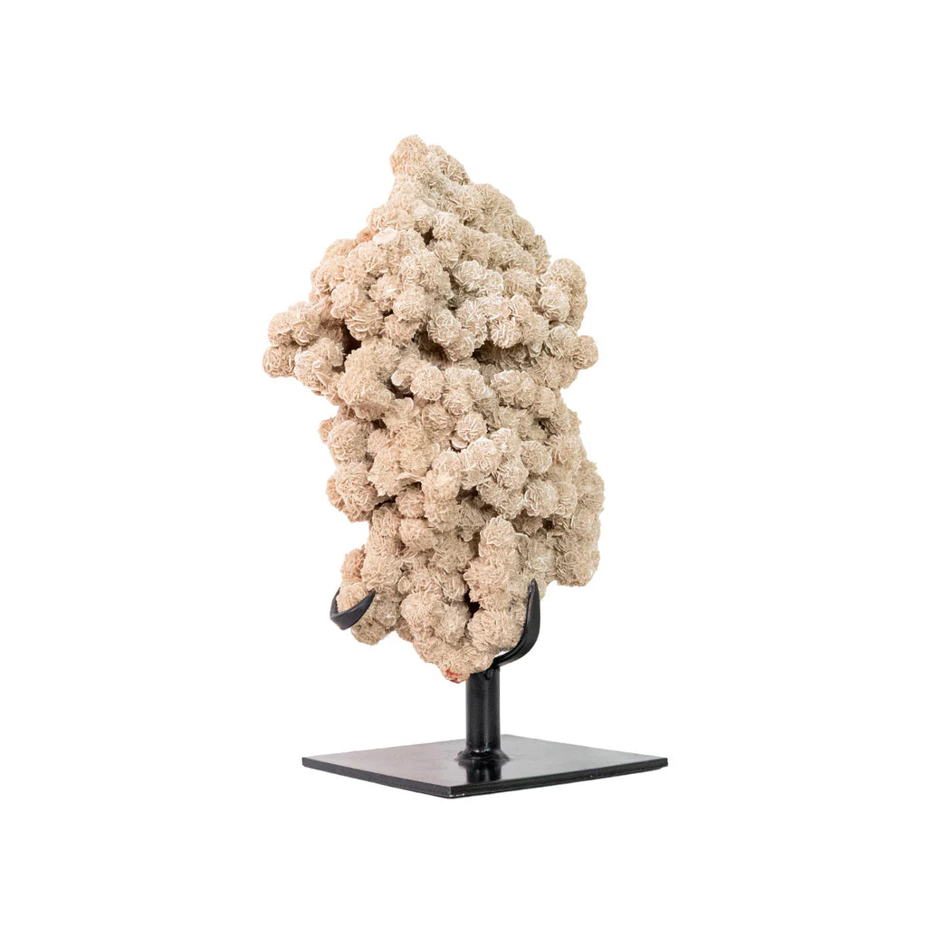 Exclusive Desert Rose Stone Cluster on Black Metal Base 8.250 kg