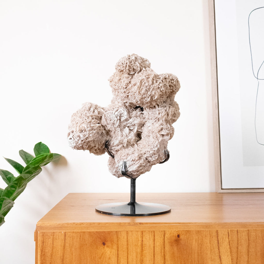 Desert Rose Stone on Black Metal Base 5.829 kg