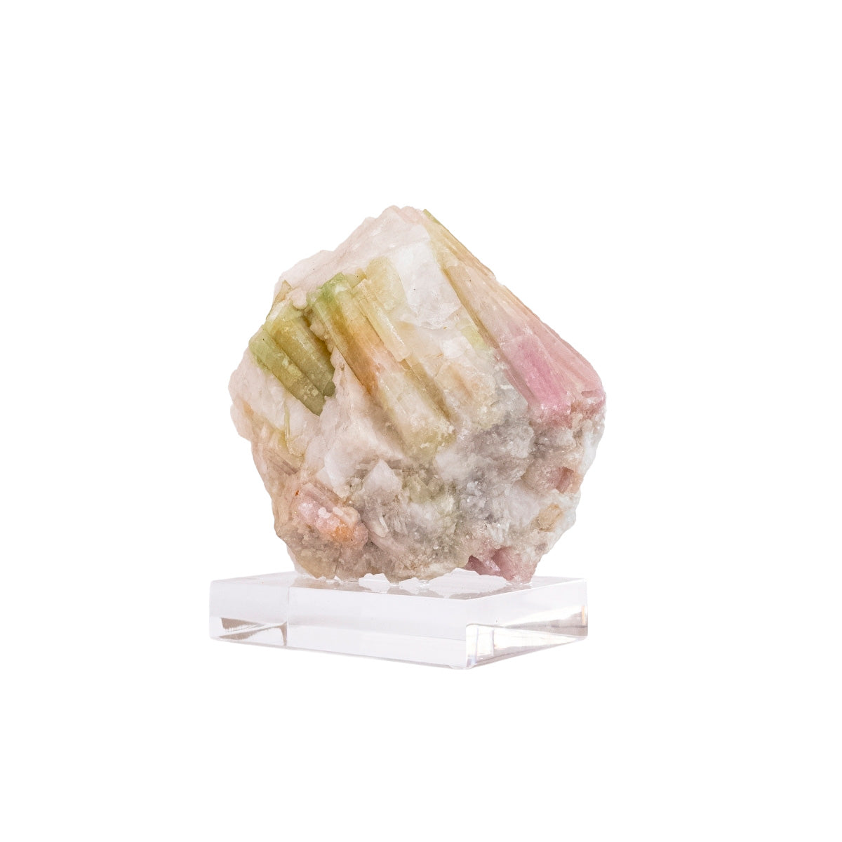 Raw Watermelon Tourmaline Stone on Acrylic Base 2.00 kg