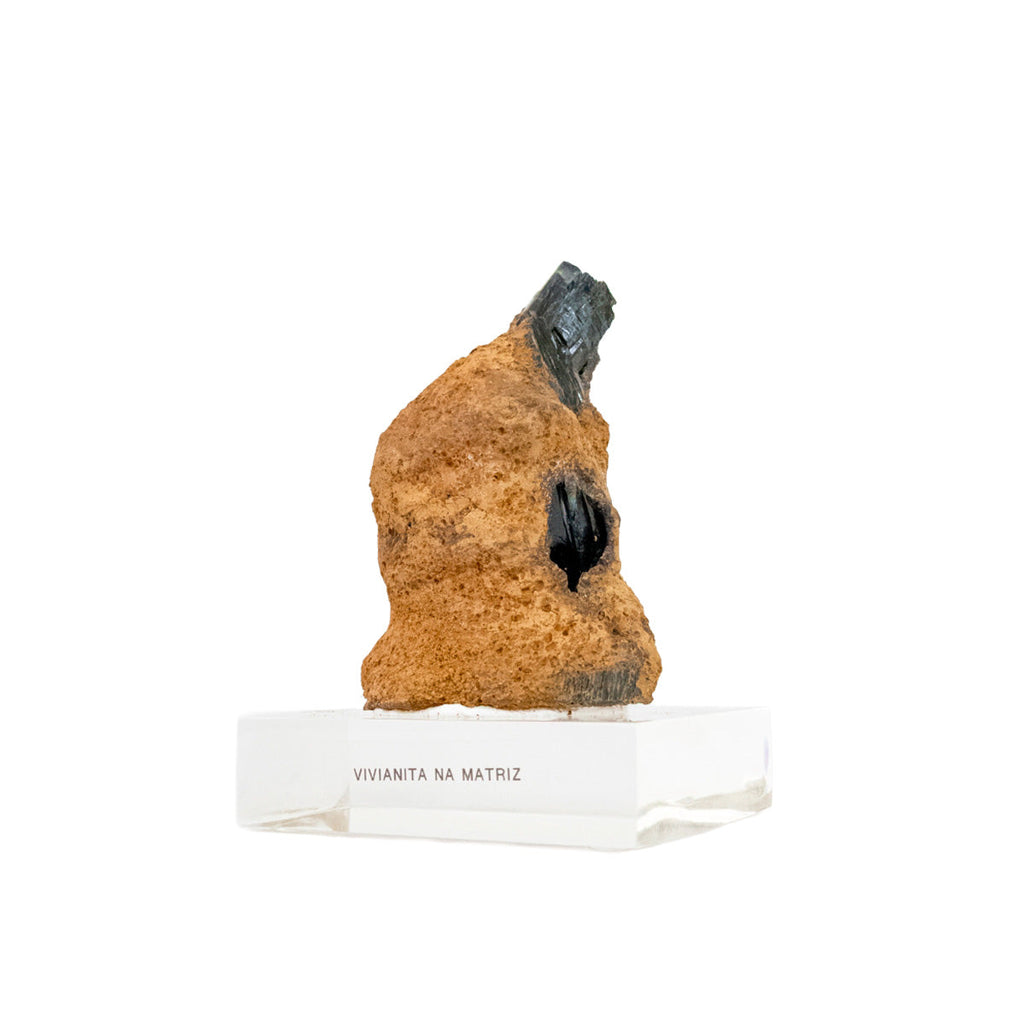 Raw Vivianite Stone in Matrix Acrylic Base (Collection) Rare 410 grams