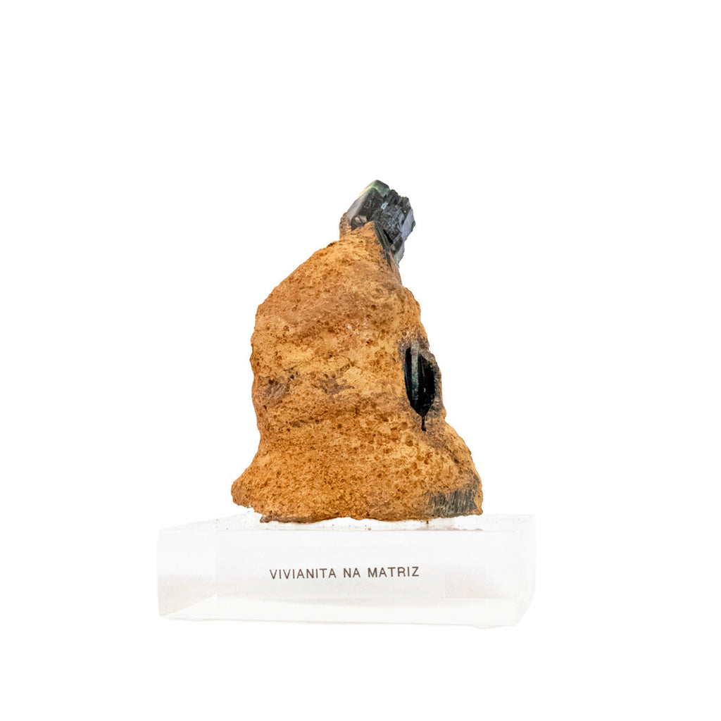 Raw Vivianite Stone in Matrix Acrylic Base (Collection) Rare 410 grams