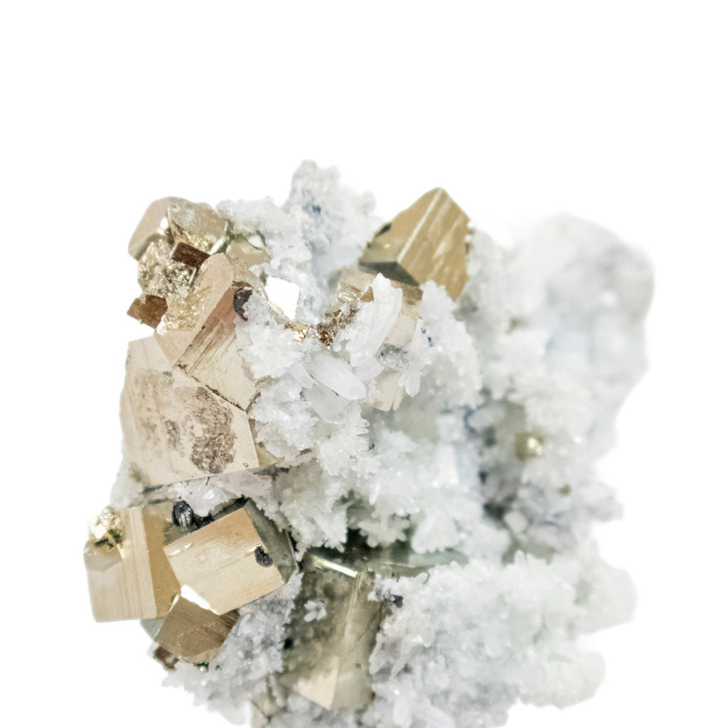 Cubic Pyrite in Matrix from Navajun Spain on Acrylic Base (Collection) Rare 360 grams