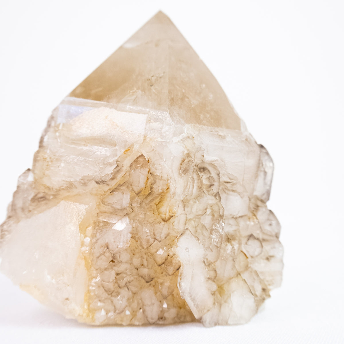 Raw Self-Healed Elestial Jacare Smoky Quartz Point 1.115 kg