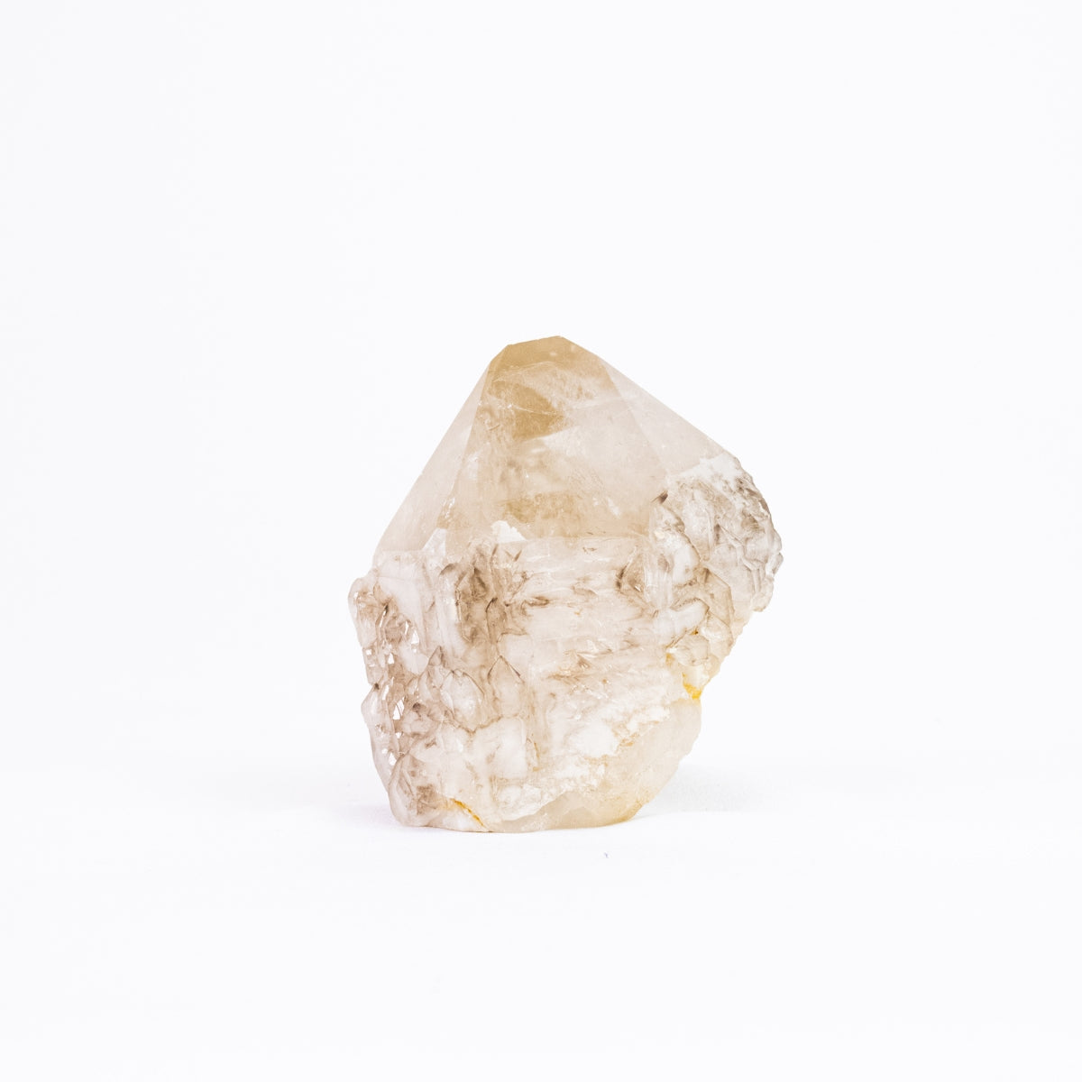 Raw Self-Healed Elestial Jacare Smoky Quartz Point 1.115 kg