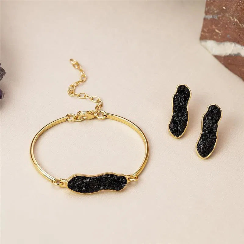 Pyrite Prosperity Bracelet Gold Plated