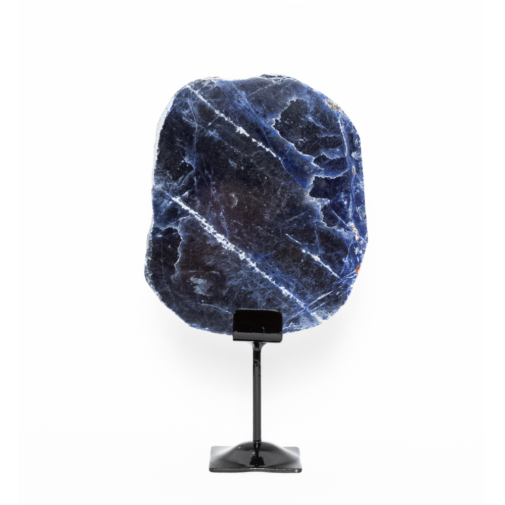 Polished Sodalite Slice on Base 1.476 Kg