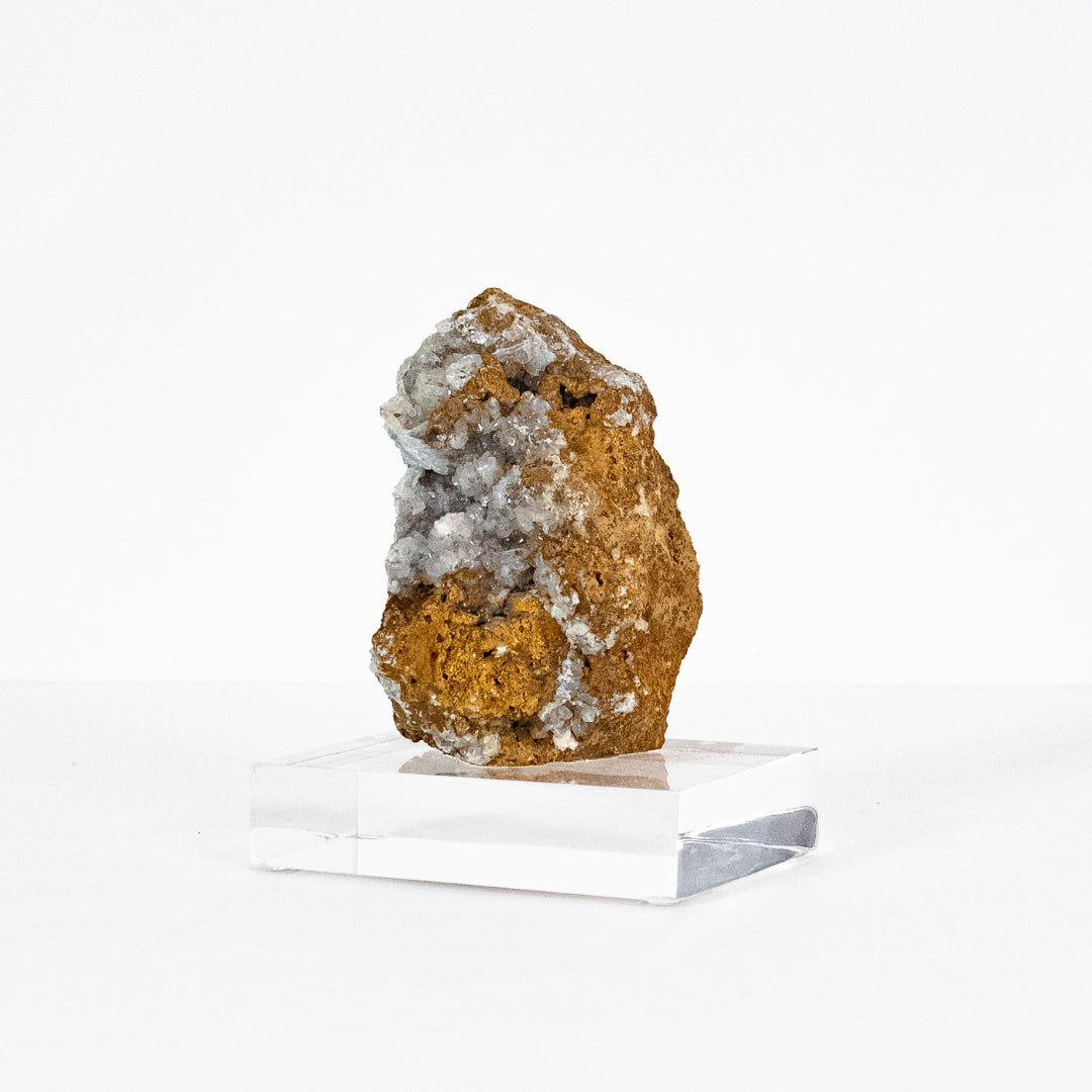 Barite Stone in Matrix Acrylic Base 370 grams